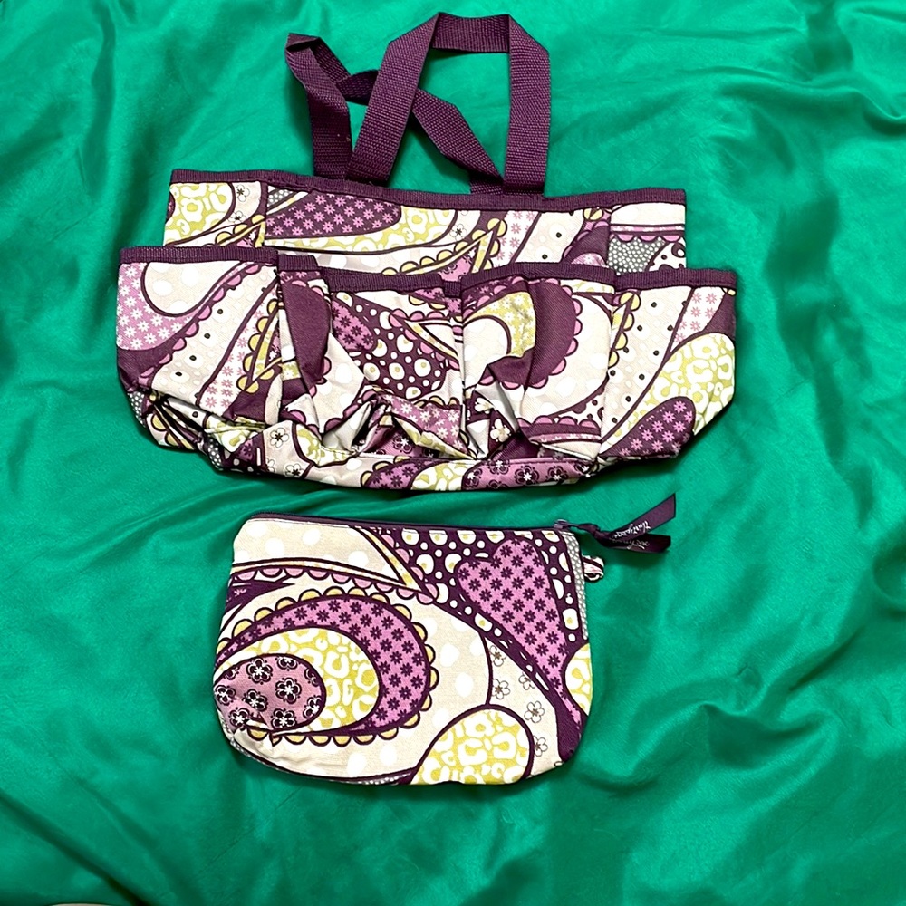 Purple Paisley Thirty-One little set of bags